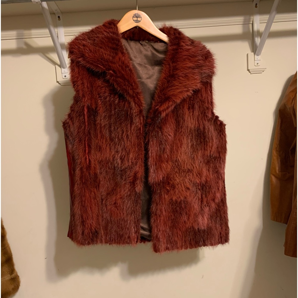 **Real Mink Vest- Custom Deep Red - High Quality … - image 4